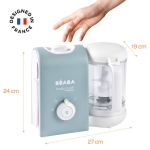 Beaba 芘亞芭 Babycook® Express 4合1多功能 嬰兒蒸煮攪拌輔食機​ (絲絨灰)